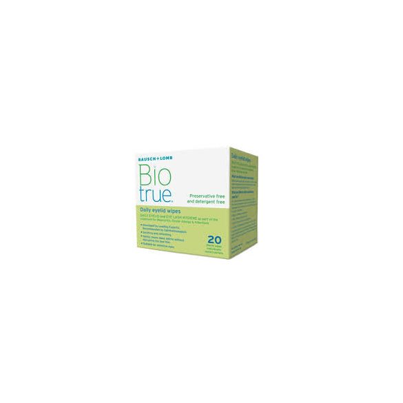 Biotrue Daily Eyelid Wipes (x20)