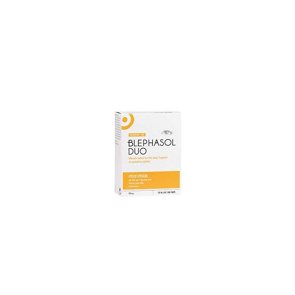 Blephasol Duo: Eyelid Hygiene with 100 pads (100 ml)