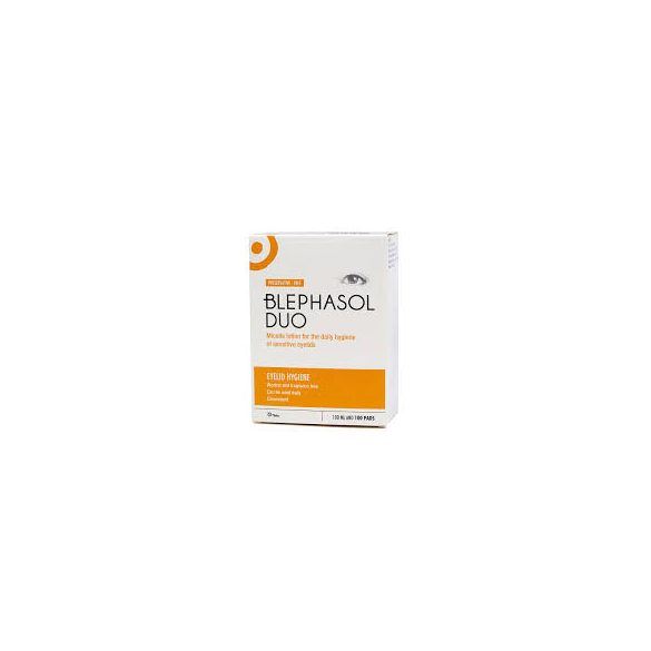 Blephasol Duo: Eyelid Hygiene with 100 pads (100 ml)
