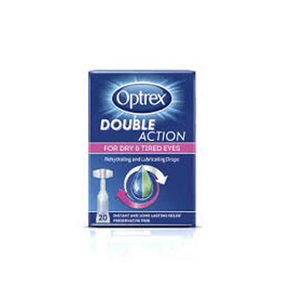 Optrex Double Action For Dry & Tired Eyes Monodose (x20)