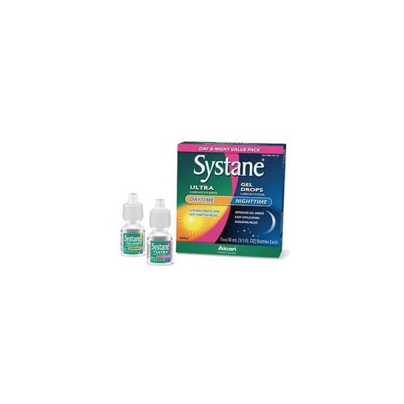 Systane Day & Night Value Pack: 1x Systane Ultra (10 ml) + 1x Systane Gel Drops (10 ml)